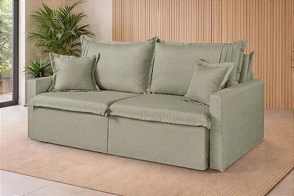 Sofá Retrail Sem Caixa Bélgica 180cm Pillow Top r98 - Foto 3