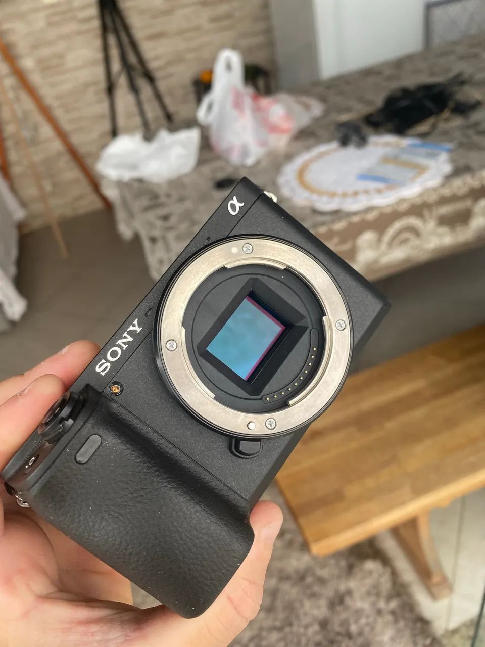 Sony A6400 4k com defeito