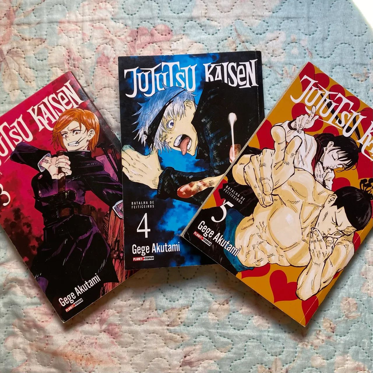 Jujutsu Kaisen Mangás Vol. 3, 4 e 5 