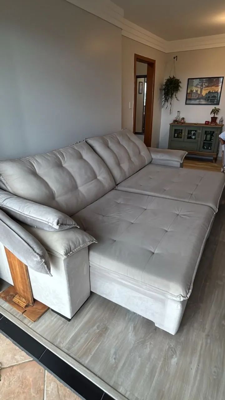 Sofá retrátil e reclinável 2,90m - Foto 4