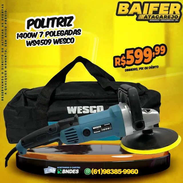 Politriz 1400w 7 Polegadas Ws4509 Wesco