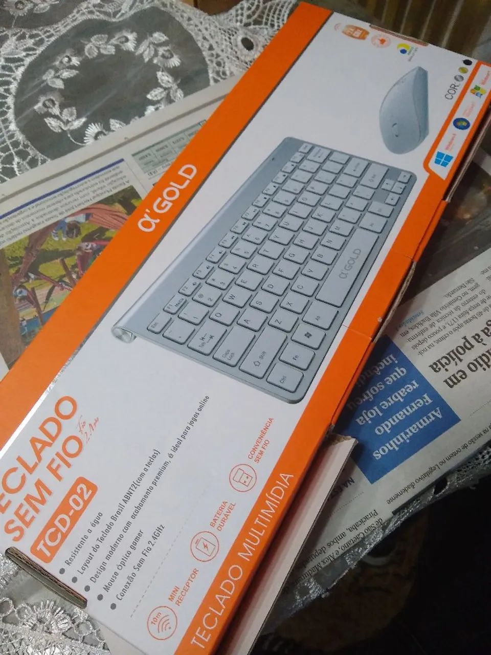 Kit teclado mouse sem fio! 