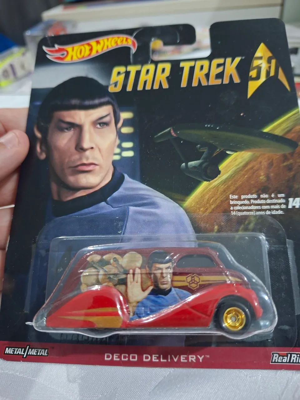 Hot Wheels Premium Star Trek Deco Delivery Real Riders Metal/Metal