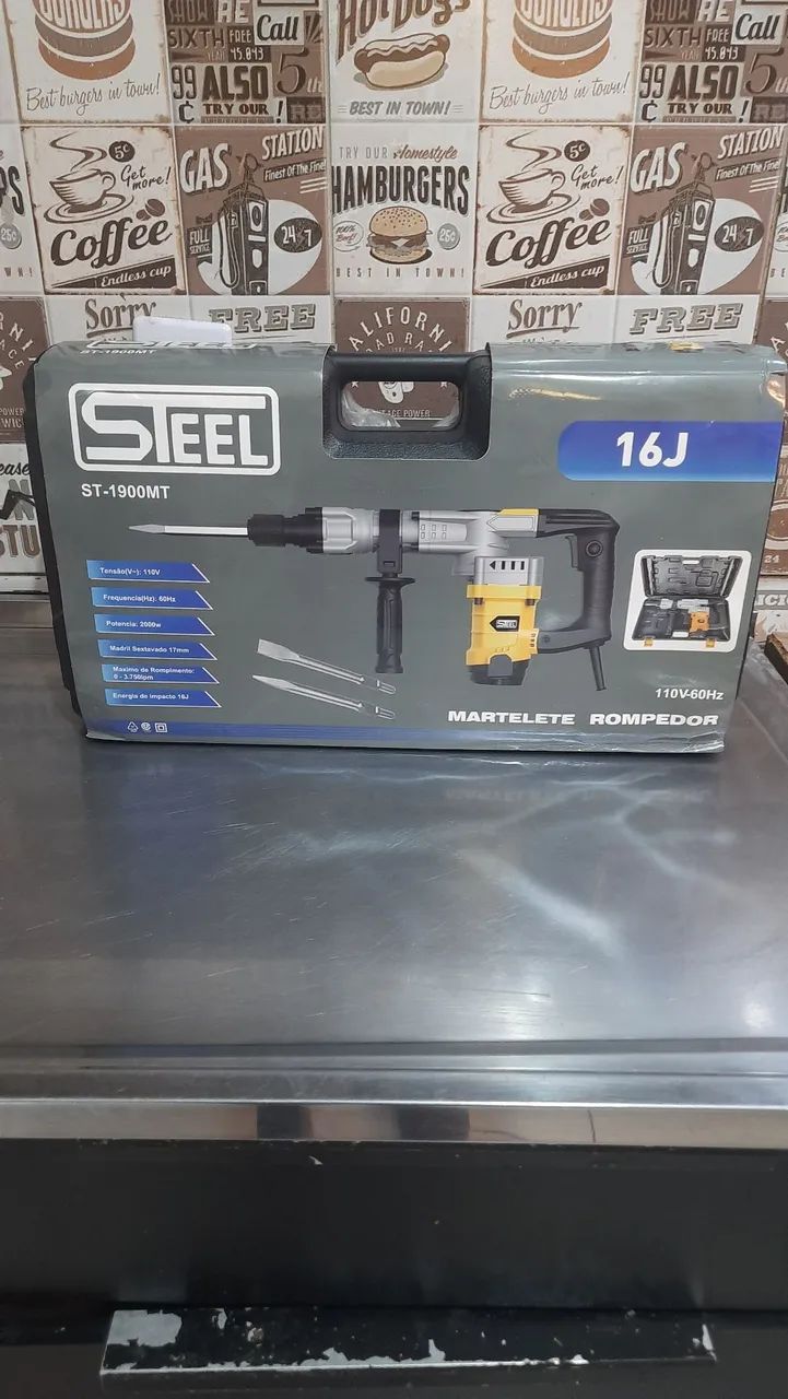 Martelete Rompedor Demolidor Profissional 2000w - 8kg - Foto 2