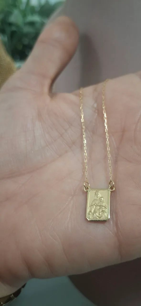 Escapulario ouro 18k - Foto 3