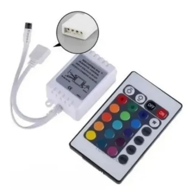 Controlador Para Fita Led Rgb 3528 E 5050 com Controle