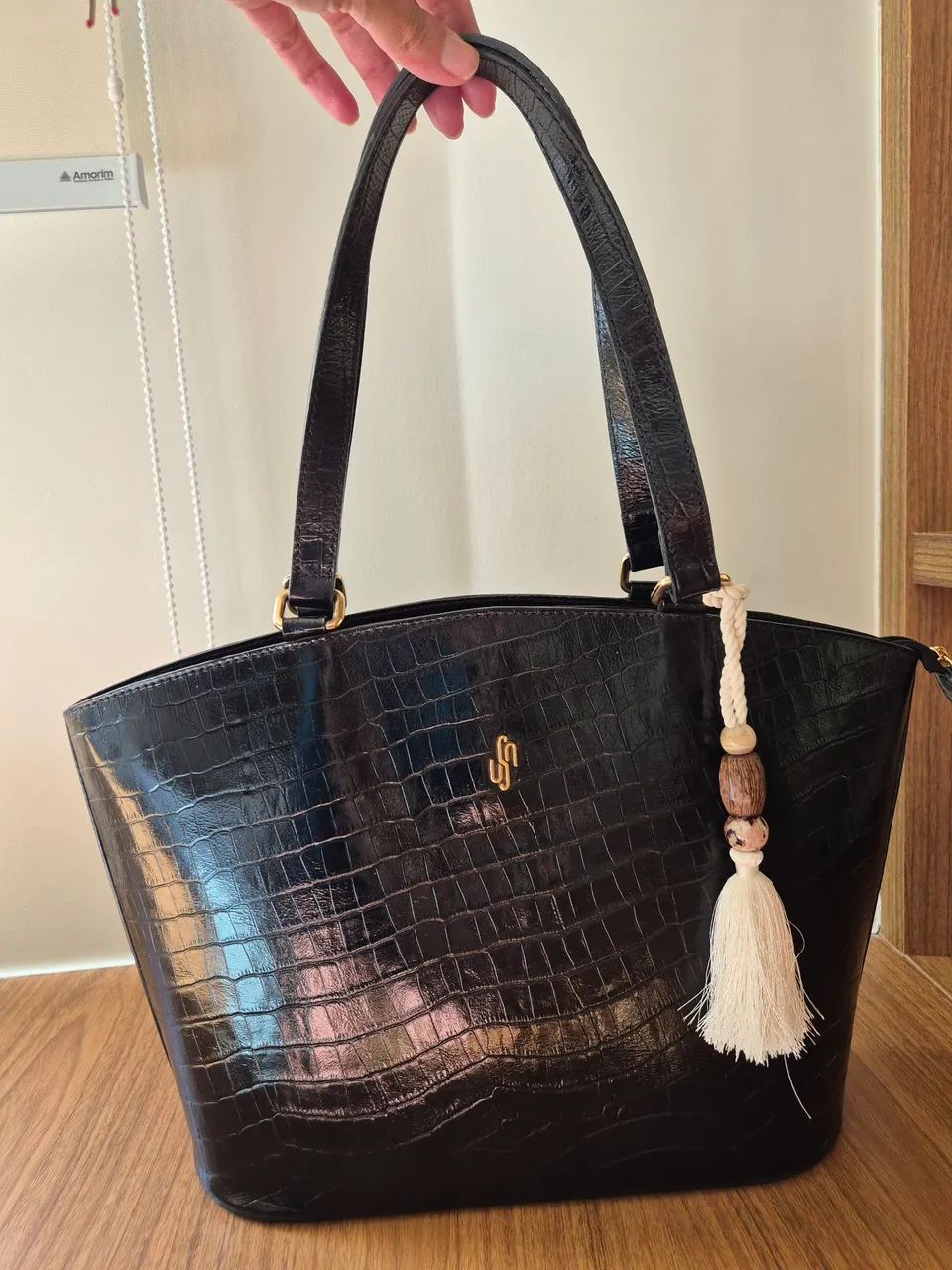 Bolsa tote 100% couro - usaflex  - Foto 2