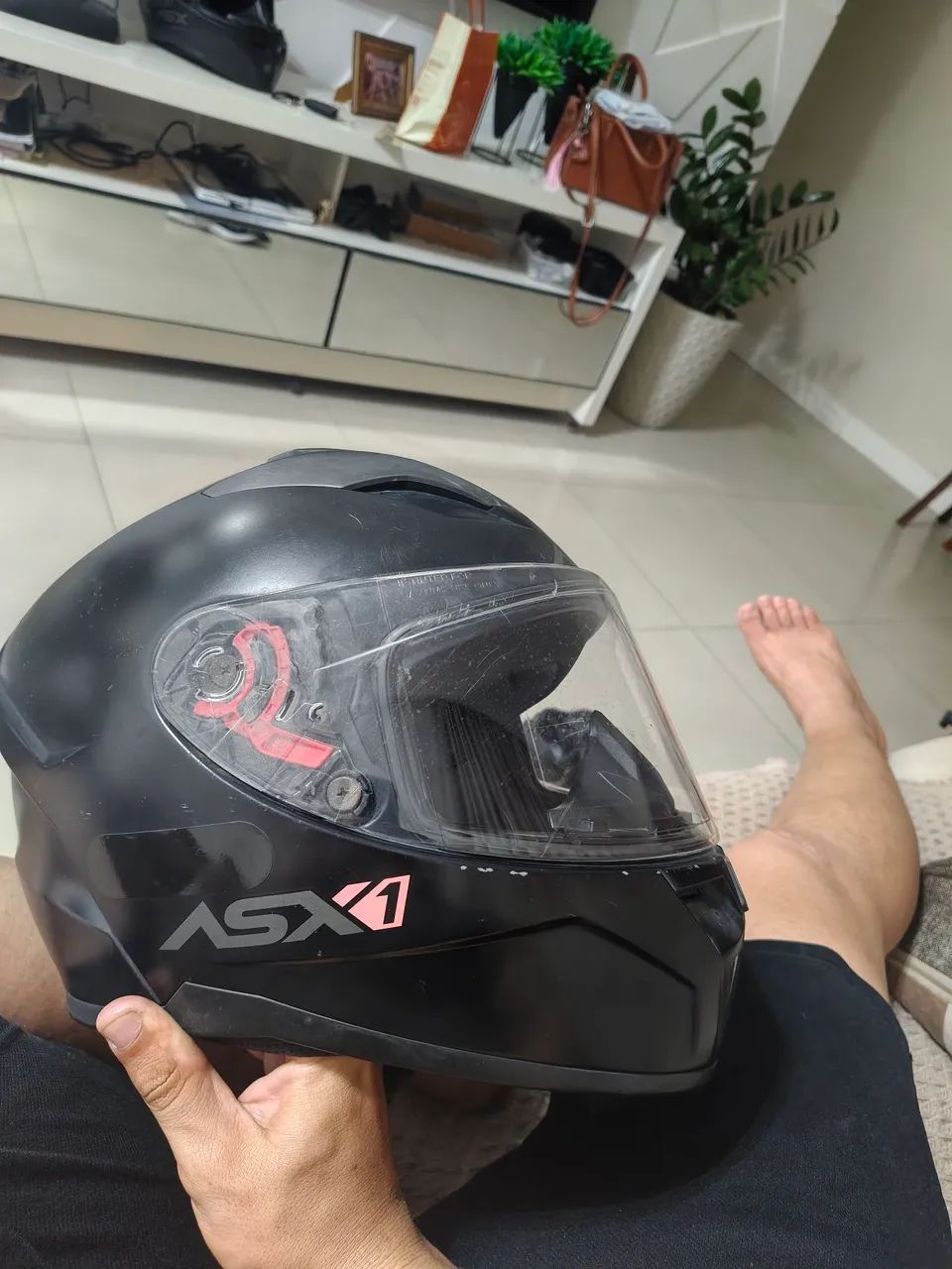 Capacete asx preto fosco - Foto 4