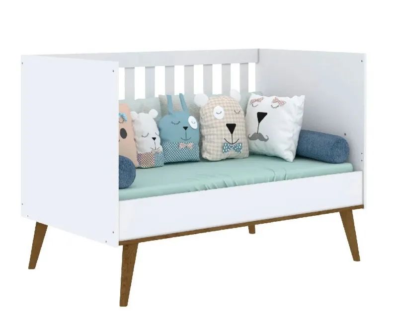 Berço mini cama + colchão COMPLETO! - Foto 5