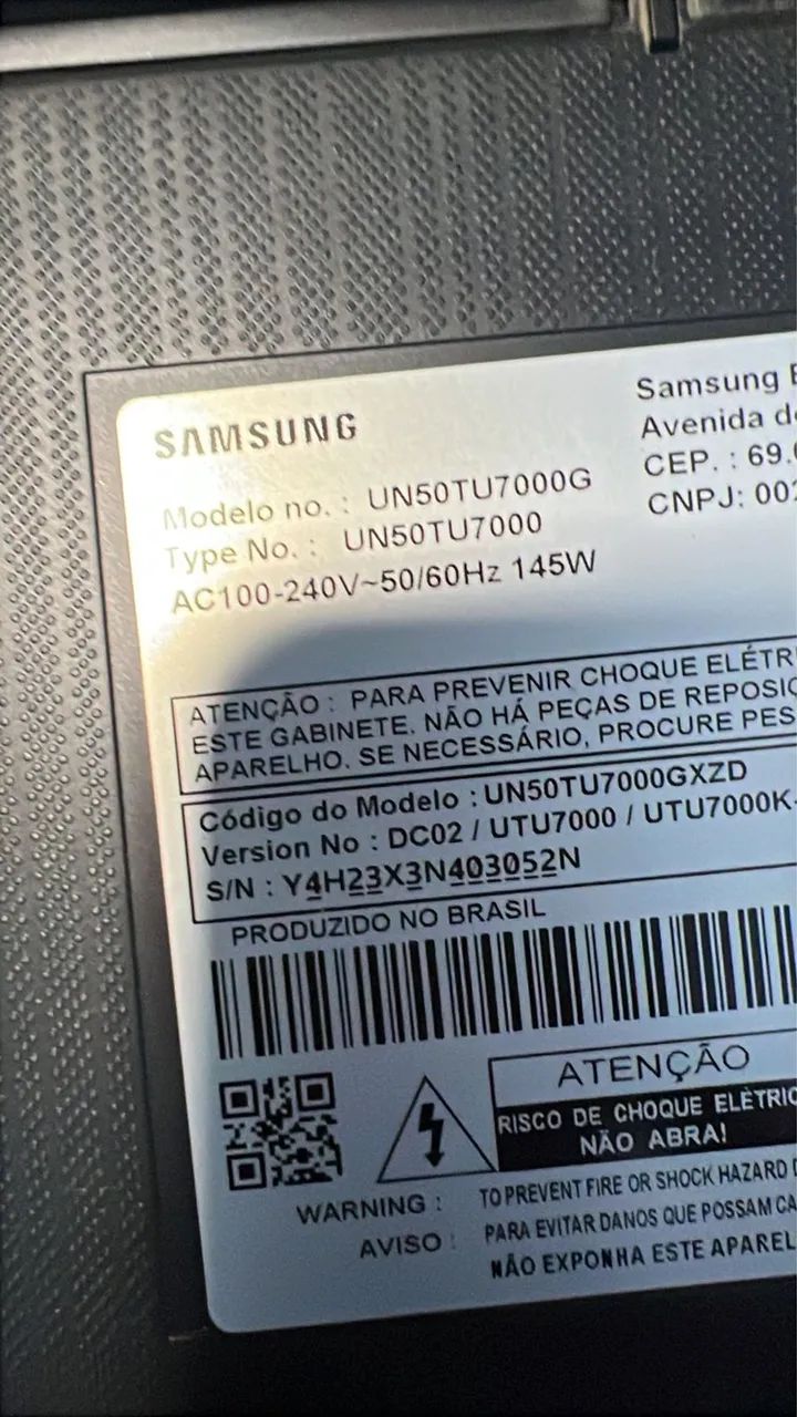 Tv Samsung Cristal 4k 50 Polegadas (Leia o Anúncio)