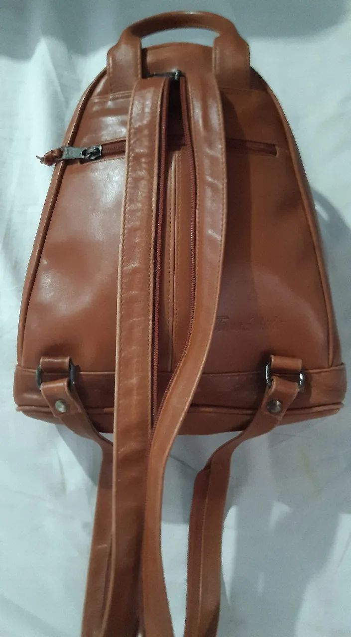 Bolsa de Couro legítimo Marrom - Foto 2