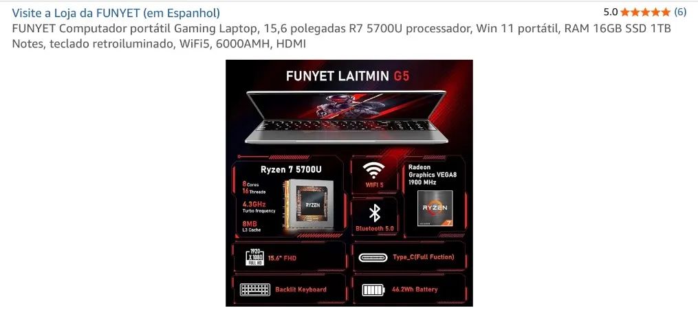 Notebook Gamer pra sair logo - Foto 5