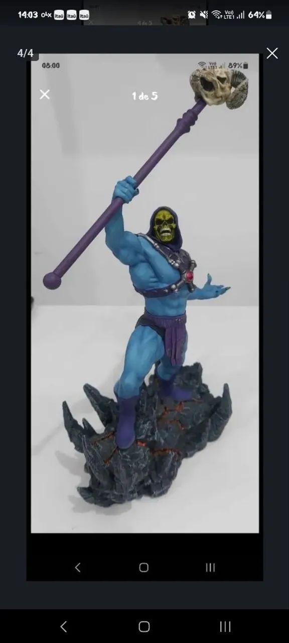 Vendo SKELETOR Iron Studios - novo commcx arte e parda 