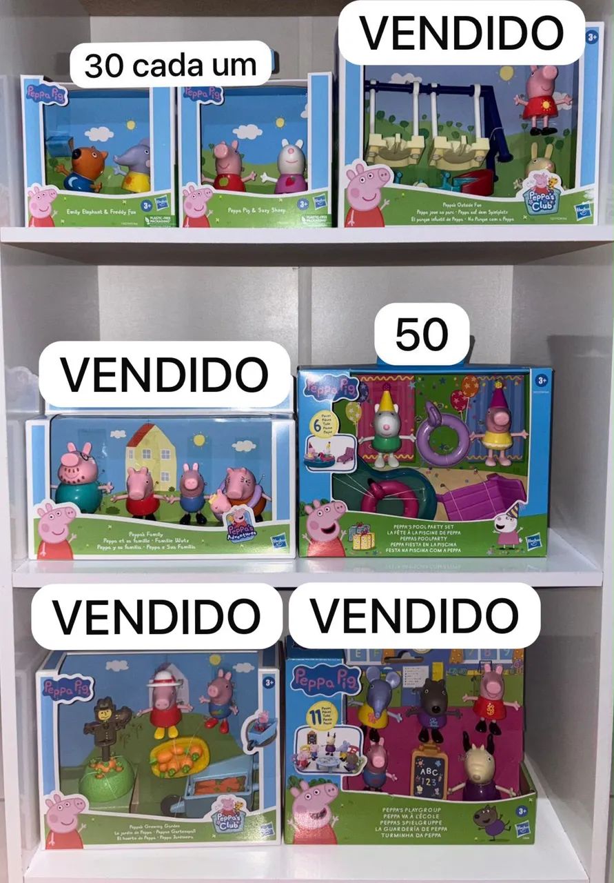 Bonecos Peppa Pig - Hasbro (Novos)