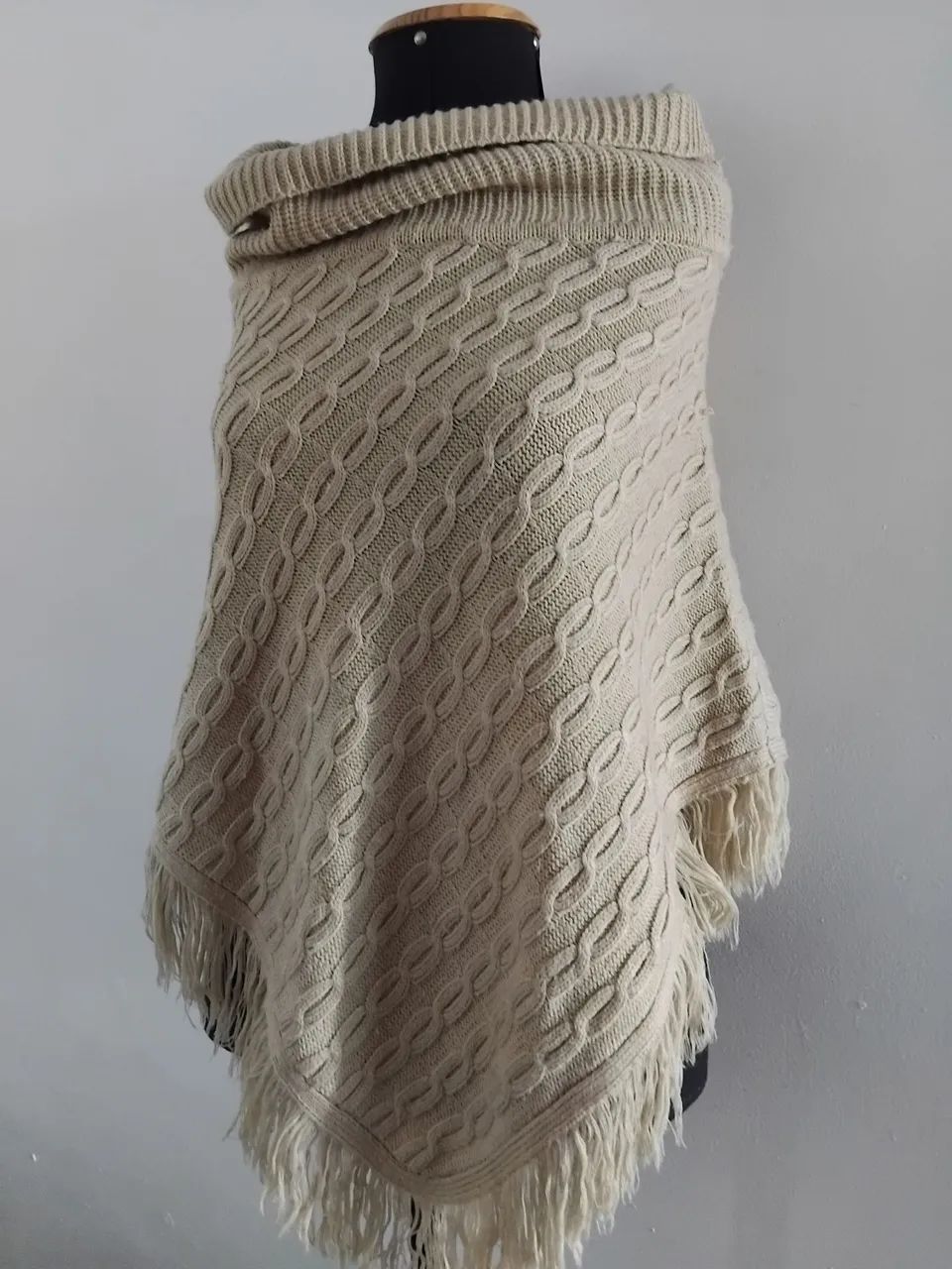 Poncho marrom - Foto 3
