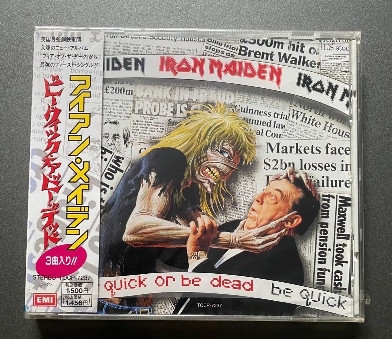 Cd Iron Maiden Be Quick or be Dead japonês importado raro - CDs