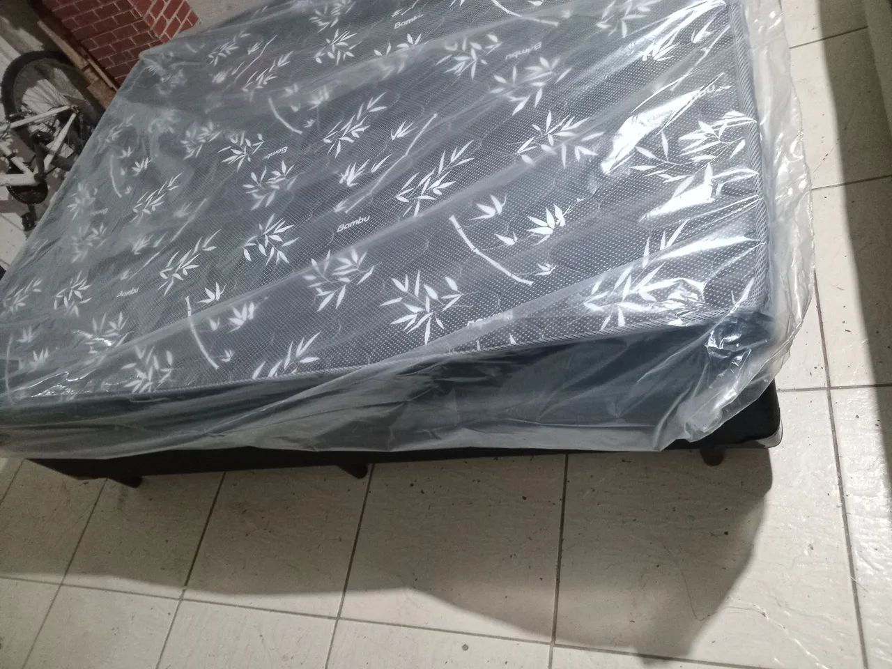 Cama box casal padrão 138x188 nova - Foto 3
