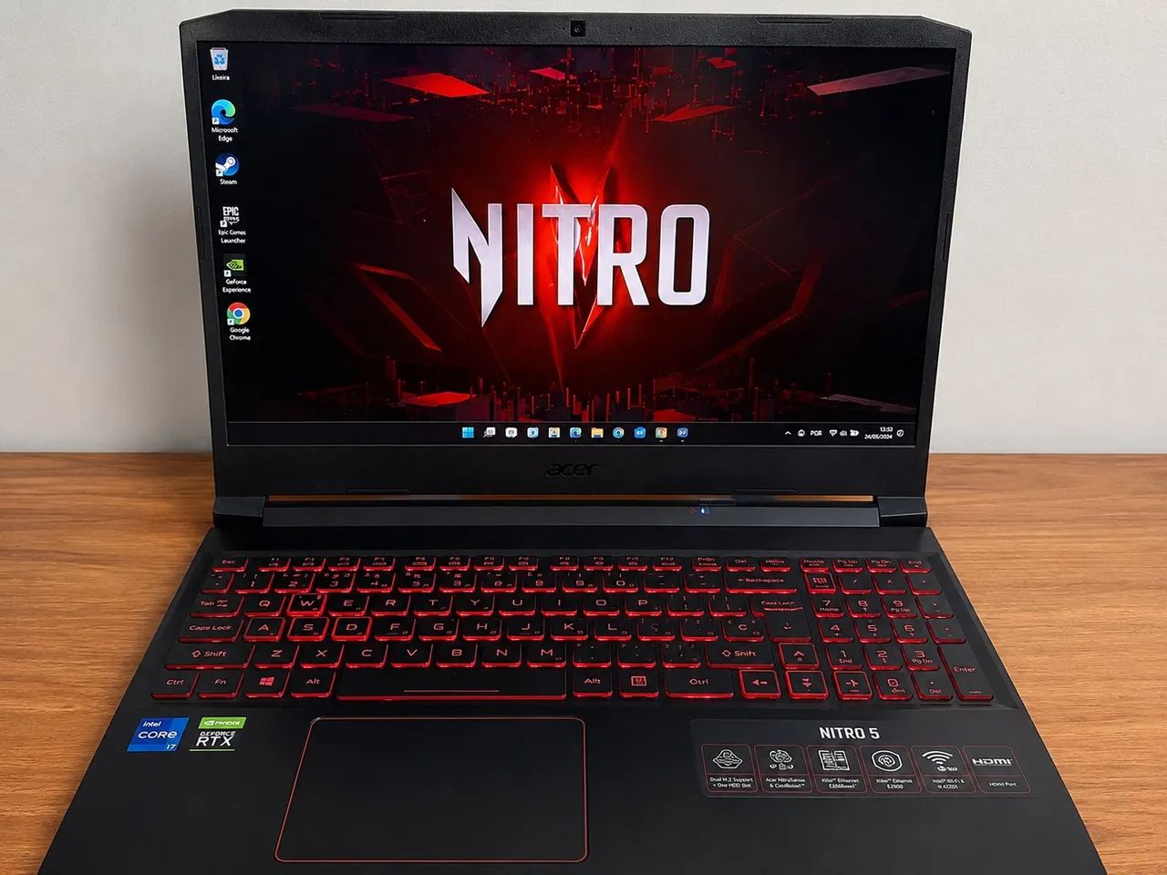 Notebook Acer Nitro 5 RTX 3050 32GB RAM Intel i7 11° Geração 