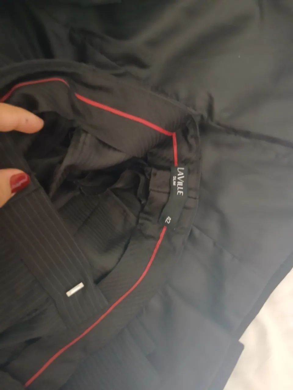 Vendo terno e valha tamanho 46 terno e calça 40 - Foto 2