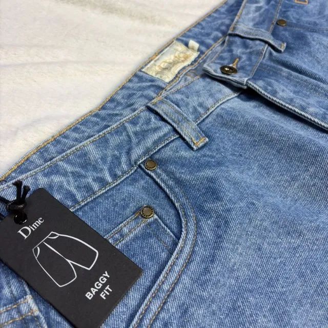 calça baggy jeans dime azul - Foto 5
