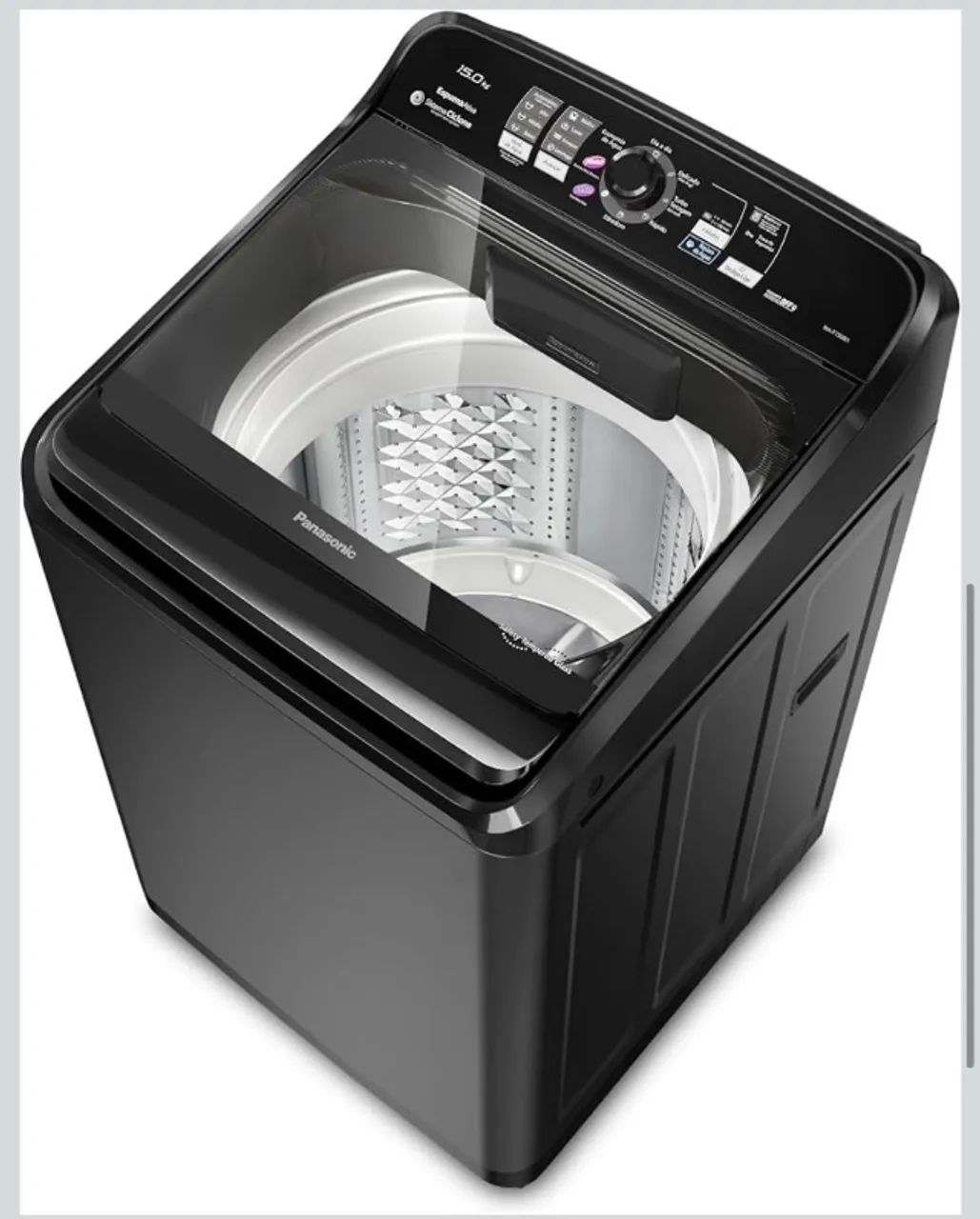 Máquina de Lavar Panasonic 15kg Titânio 127V - Modelo NA-F150B1T - Foto 3