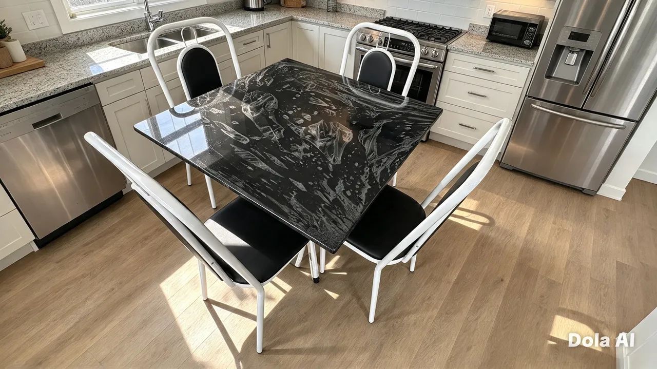Mesas com 4 cadeiras ,70x70 novas , * - Foto 3
