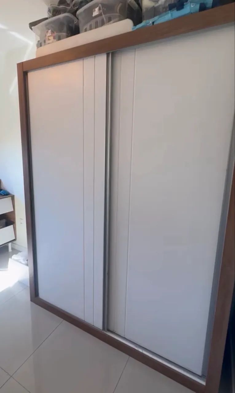 Berço com cômoda, guarda roupa. Kit vira cama - Foto 3