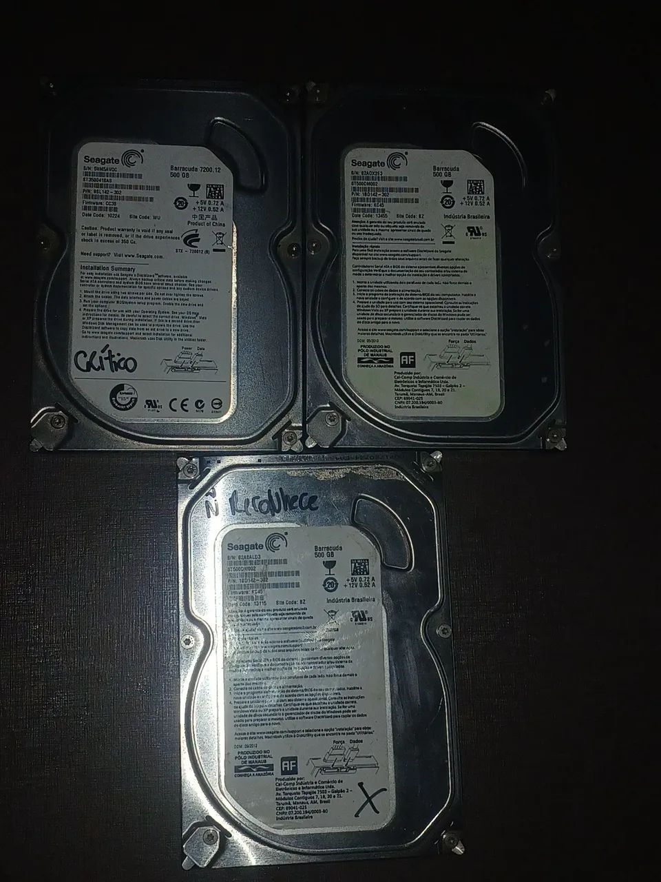Lote 4 Hds Sata para Computador  - Foto 3