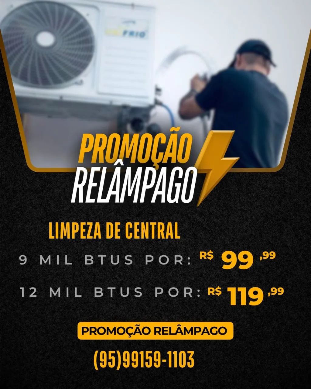 Limpeza de central de ar 