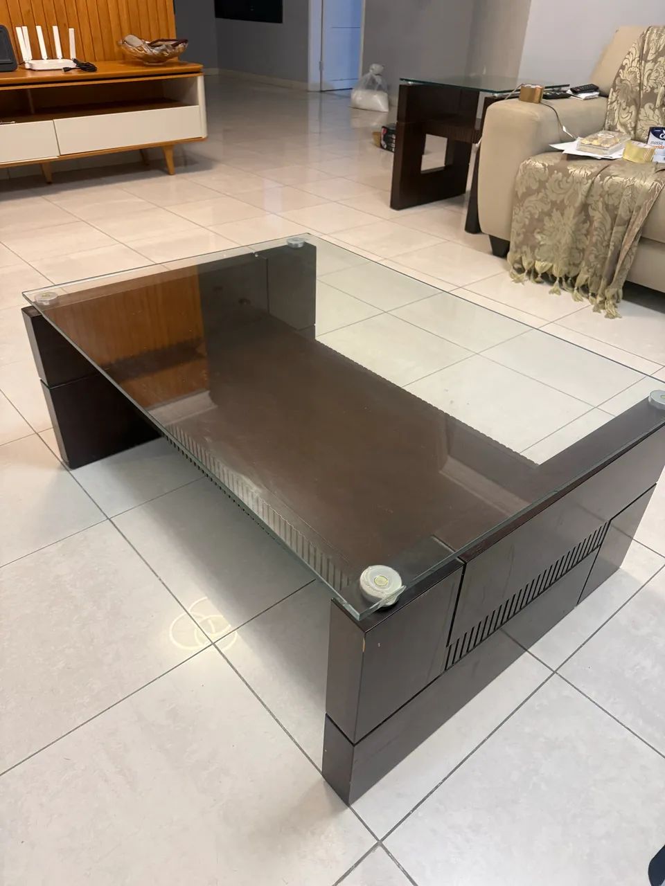 CONJUNTO centro de mesa e mesa lateral  - Foto 2