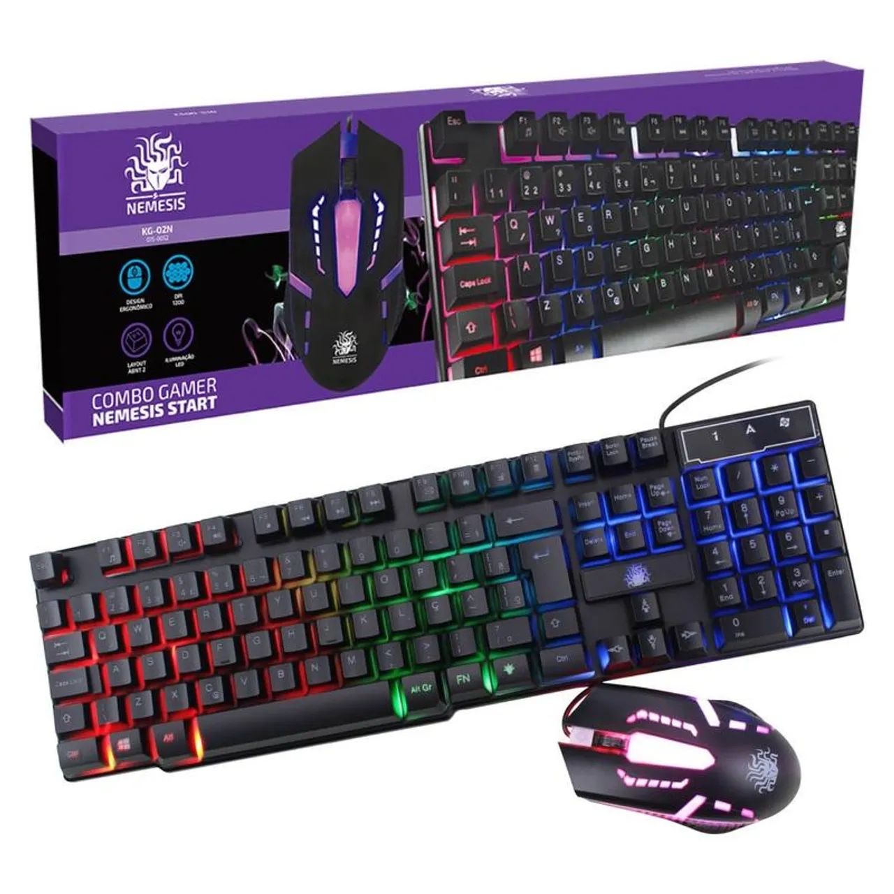 Kit mouse+teclado gamer RGB (entrega grátis) - Foto 2