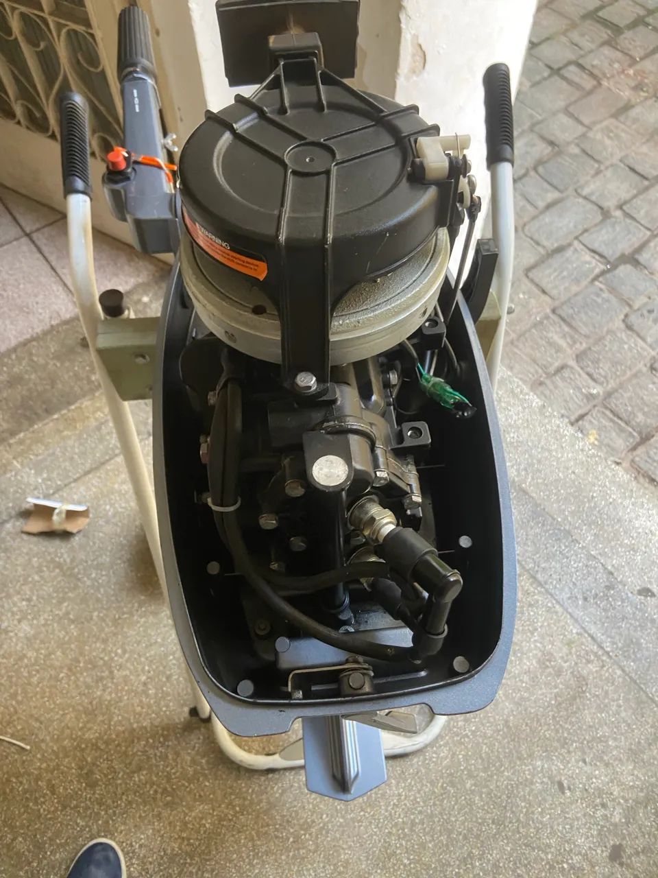 Barco inflável com motor  - Foto 4