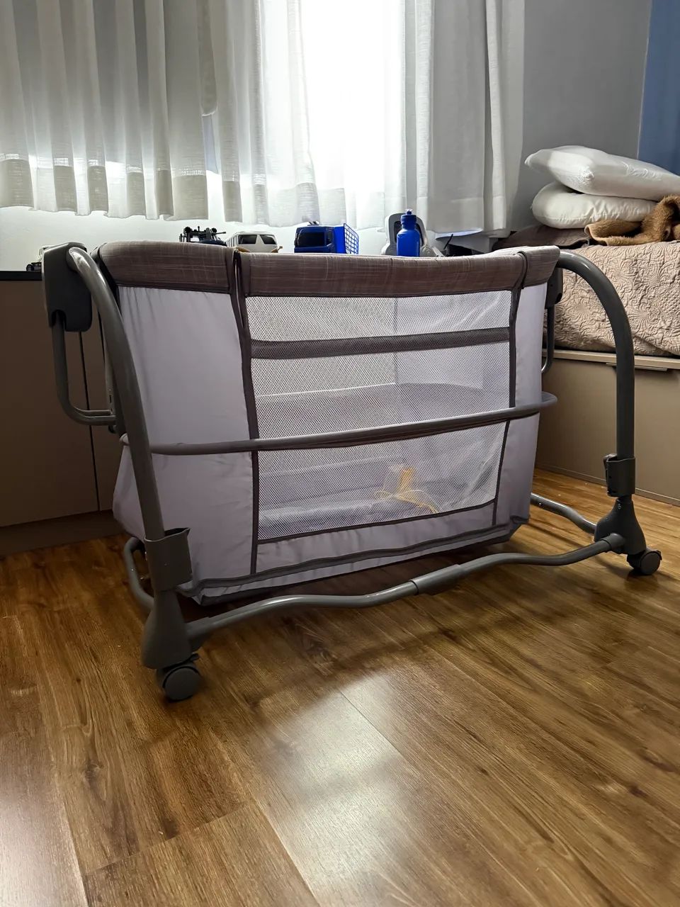Berço Bebê Mastela Techno 4 em 1 Automático Bluetooth Balanço - Até 18kg