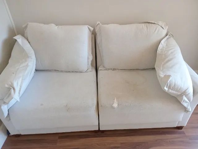 Sofa 2 lugares 2 metros linho - Foto 3