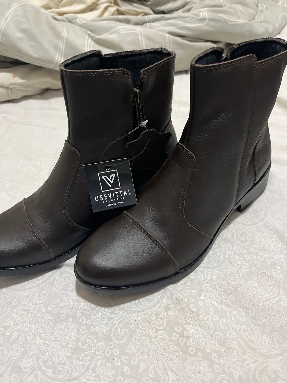 bota de couro