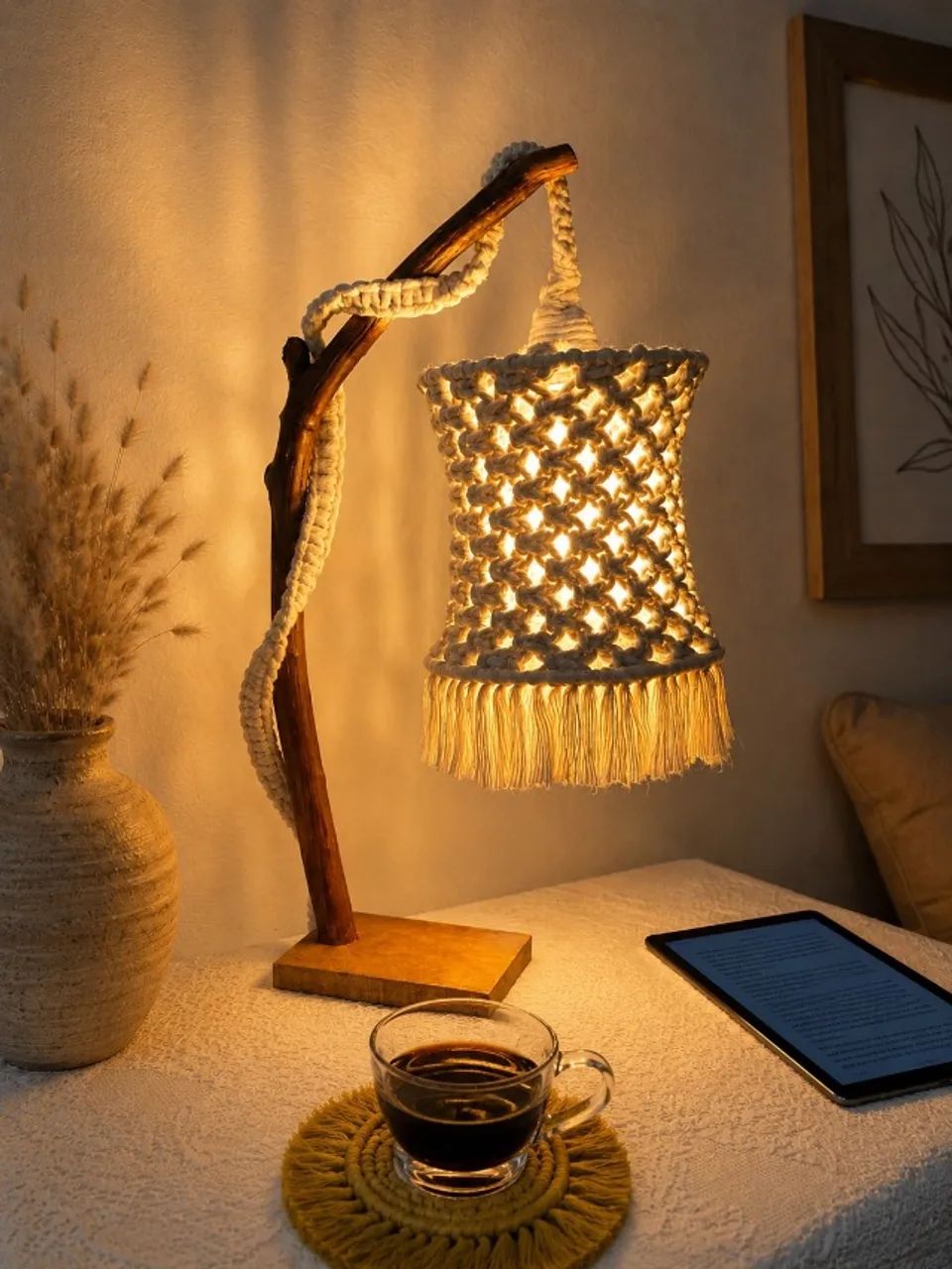 Abajur macrame