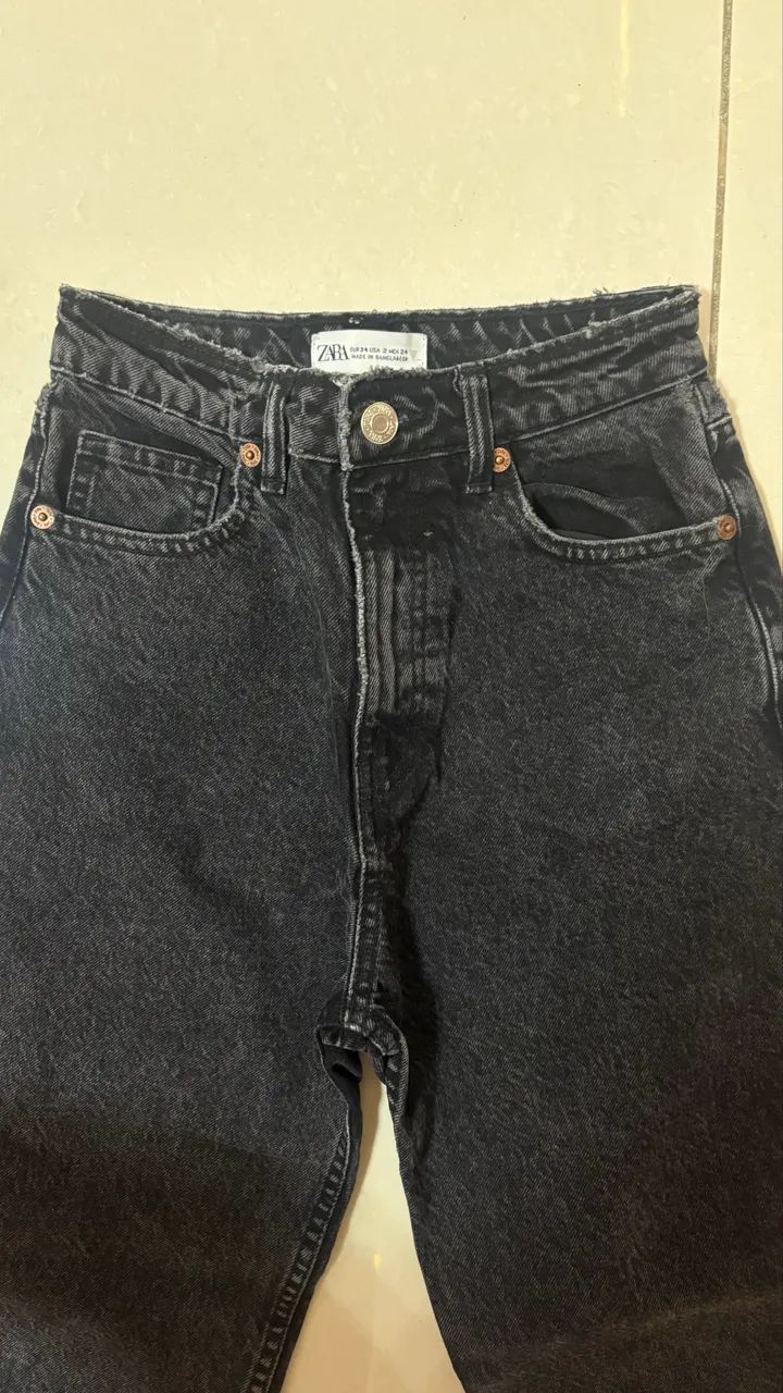 Cal ça mom jeans Zara- tam 34 - Foto 2