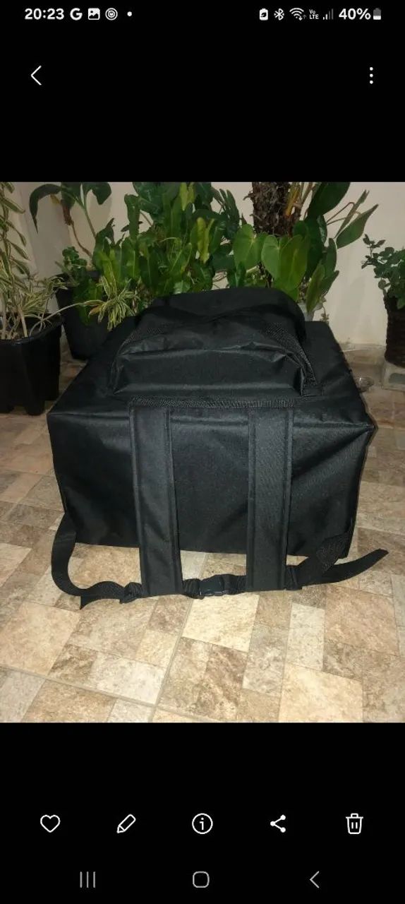 Bag mochila para pizzas de até  45 cm Nova ,  o isopor térmico - Foto 6