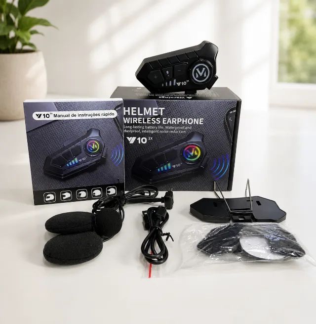 INTERCOMUNICADOR Y10 - MÚSICAS E CHAMADAS ÁUDIO NÍTIDO RESISTÊNCIA A ÁGUA IPX6   - Foto 5