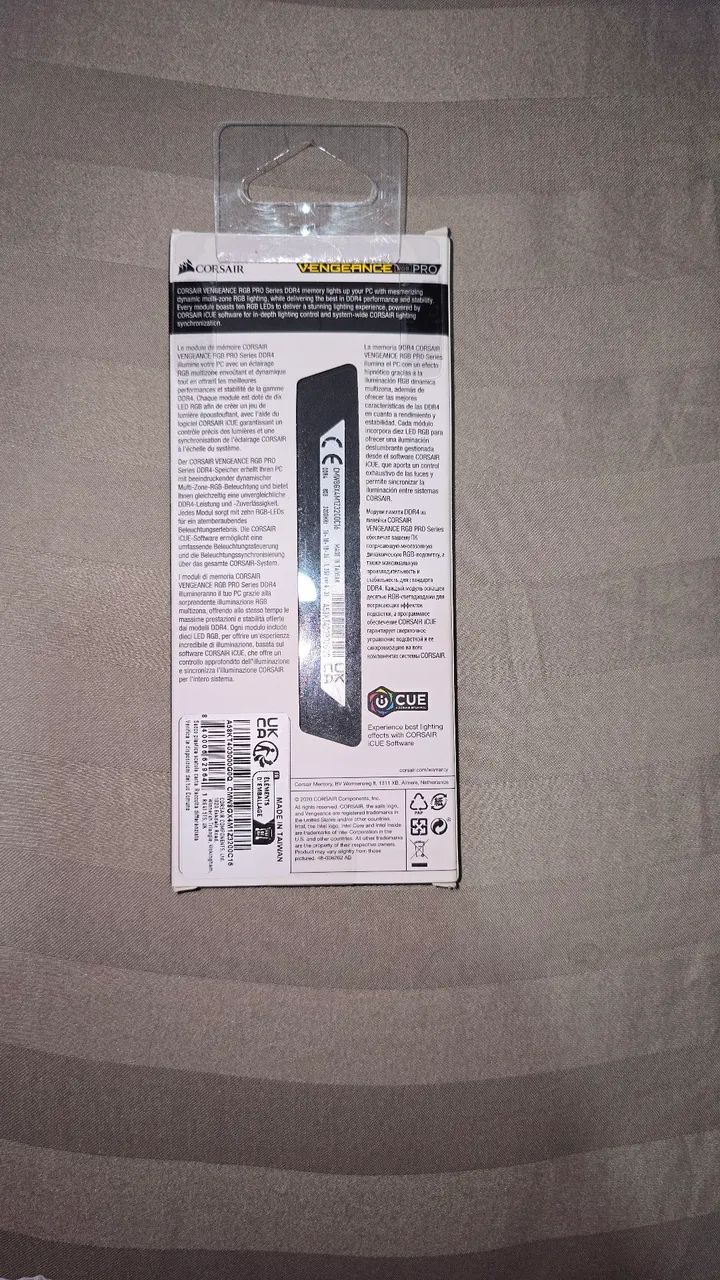 Memoria Ram Corsair DDR4 8GB 3200MHZ VENGEANCE PRO RGB - Foto 3