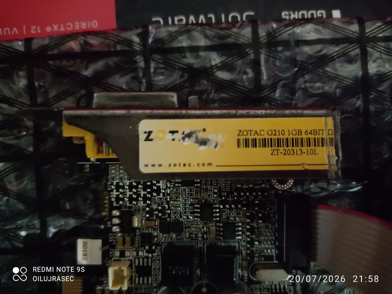 Placa de vídeo Nvidia Geforce G210 1Gb 64Bit 