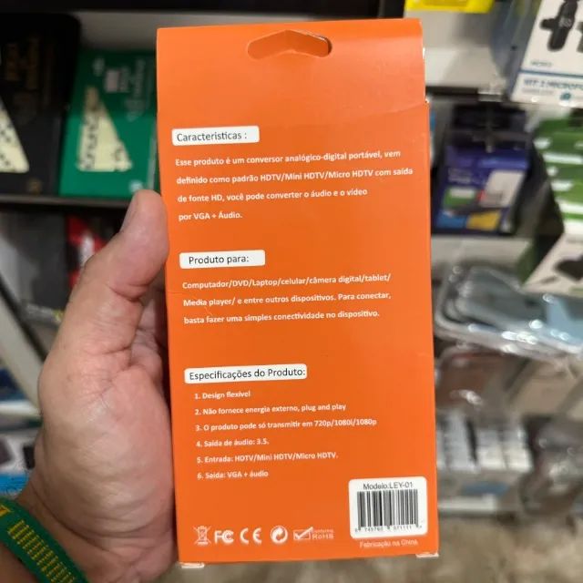 Cabo Adaptador Hdmi Para Vga - Hd Conversion Cable - Foto 4