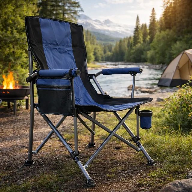 Cadeira de camping com bolsa  - Foto 2