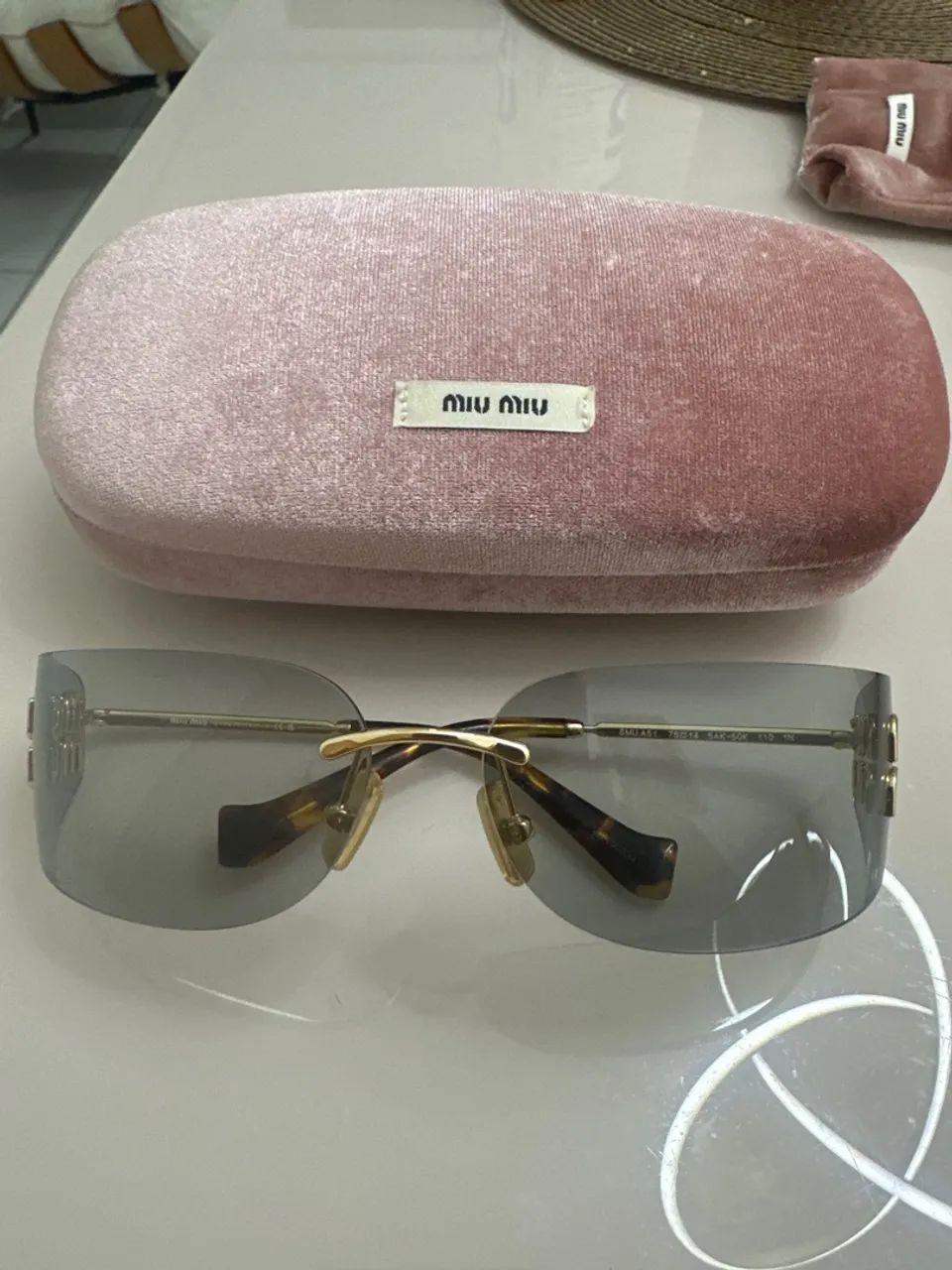 Óculos miu miu mini máscara  - Foto 4