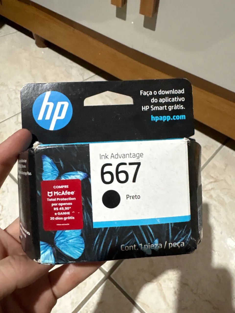 Tinta Hp preta 