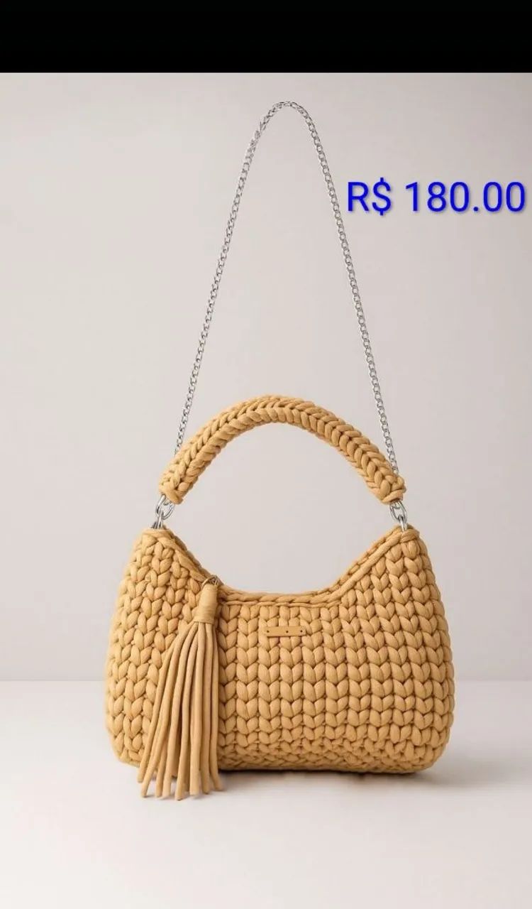 Vendo bolsas de crochê artesanal - Foto 2