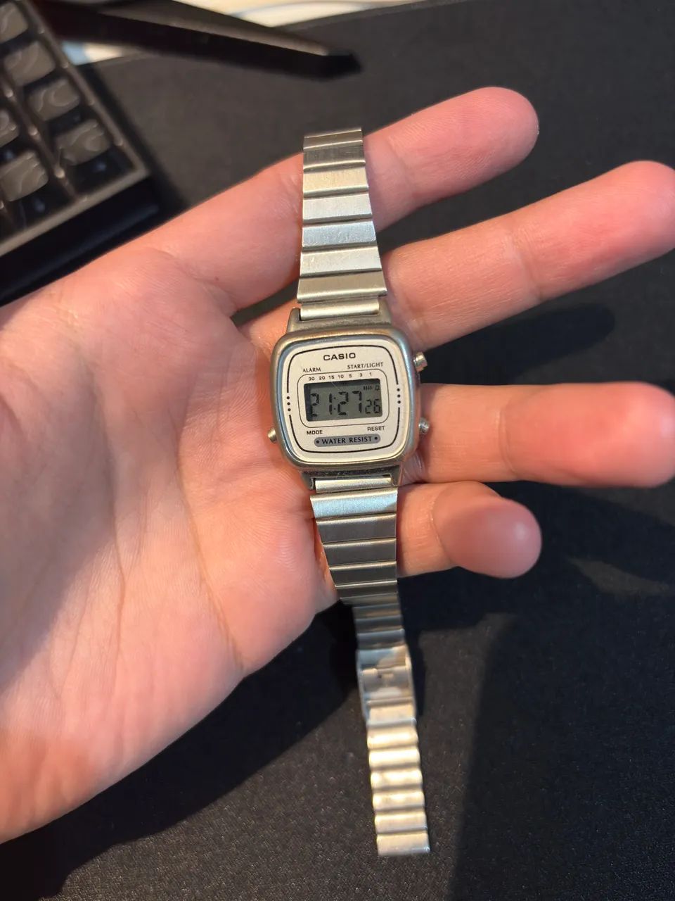 Relógio Casio mini feminino vintage prata digital  - Foto 3