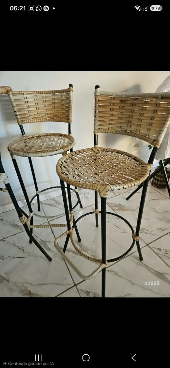 CONJUNTO BISTRÔ  - Mesa e bancos - Foto 3