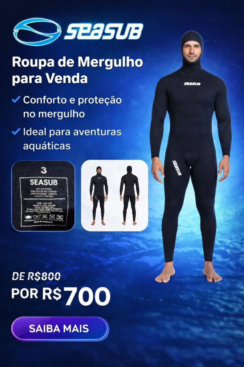 Roupa de Mergulho Nova