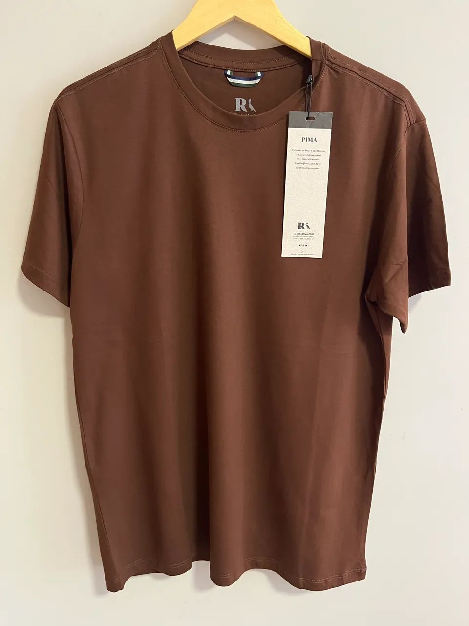 Camiseta reserva em algodão pima 